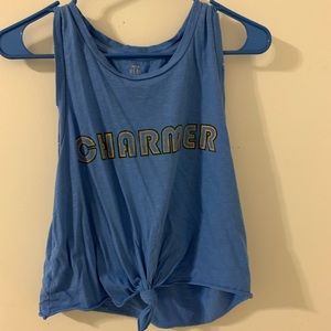 Aerie front tied crop top